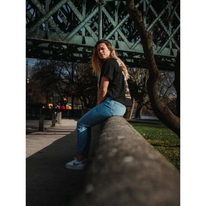 Crop oversize Tee Jurassic Squad 2 noir | BARBELL REGIMENT — Noir · Taille L