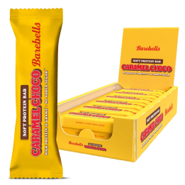 Pack de 12 Barres protéinées CARAMEL CHOCO | BAREBELLS — 12 x 55 Gr · Taille TU