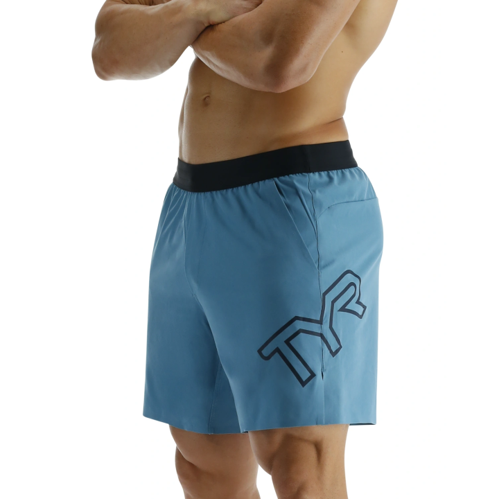Short HYDROSPHERE(TM) 7" UNBROKEN UNLINED 923 bleu Majolica| TYR — Bleu · Taille XL