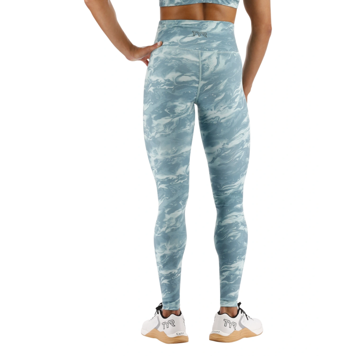Legging Femme taille haute KINETIC(TM) vert AQUEOUS | TYR — Vert · Taille L