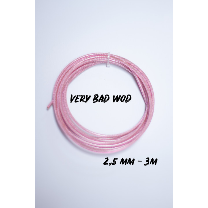 Câble rose pour corde à sauter 2.5 mm 3m - Very Bad Wod — Rose · Taille 2.5 mm