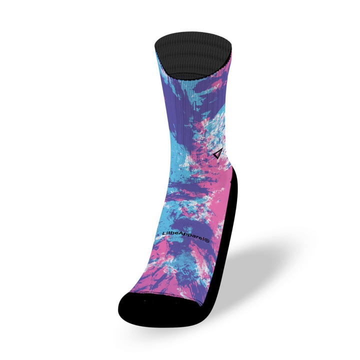 Chaussettes THE CLOUD TIE DYE multicolores| LITHE APPAREL — Multicolor · Taille L (43-46)