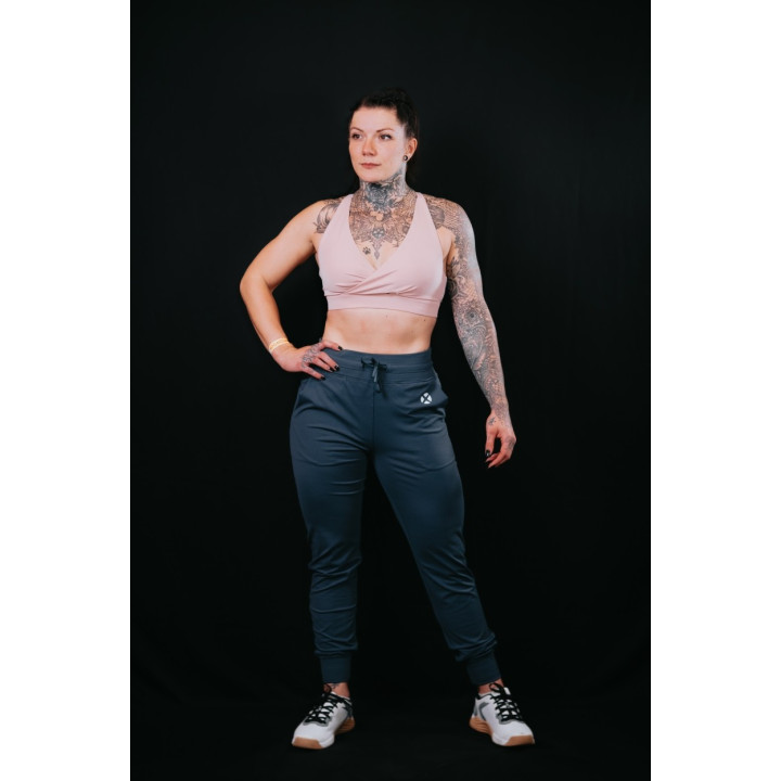 Jogger pant taille haute Femme THE FLEXY Midnight Blue | VERY BAD WOD — Bleu · Taille S