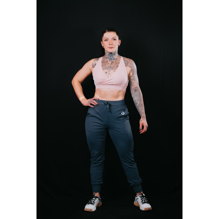 Jogger pant taille haute Femme THE FLEXY Midnight Blue | VERY BAD WOD — Bleu · Taille M