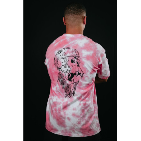 T-Shirt oversize unisexe rose TIE DYE GORILLA | VERY BAD WOD — Rose · Taille L
