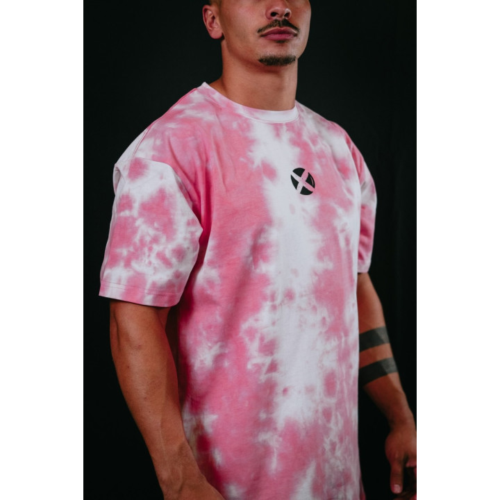 T-Shirt oversize unisexe rose TIE DYE FRENCH WOD | VERY BAD WOD — Rose · Taille L