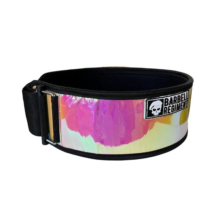 Ceinture haltérophilie multicolor Unicorn - Barbell Regiment — Rose · Taille L