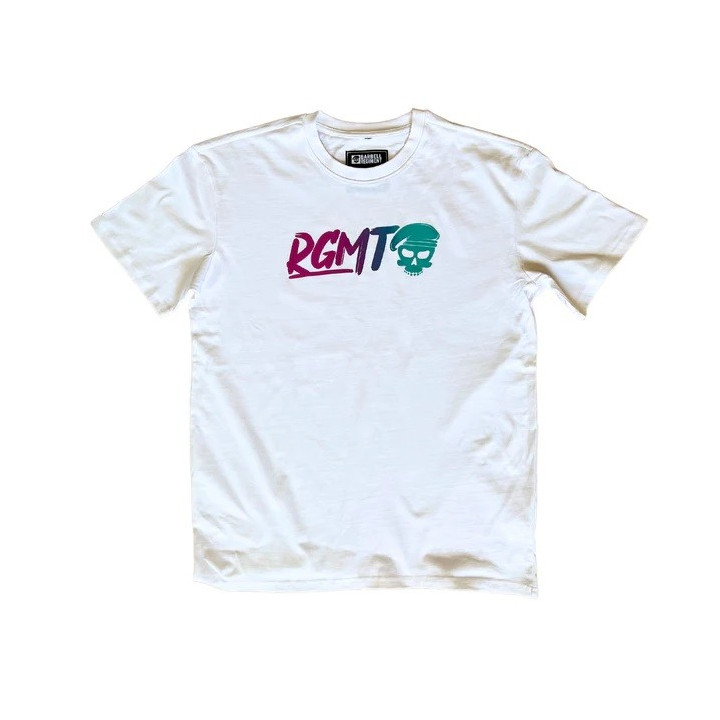 T-Shirt oversize heavy unisexe blanc MIAMI | BARBELL REGIMENT — Blanc · Taille L