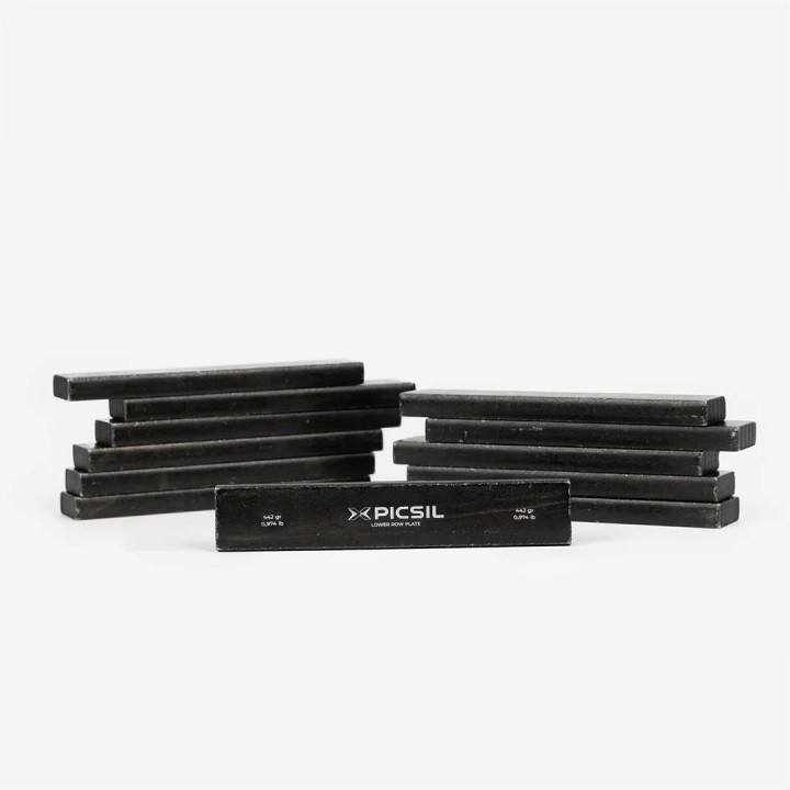 Pack de 22 plaques de lestage pour gilet INGOT | PICSIL — Noir · Taille TU