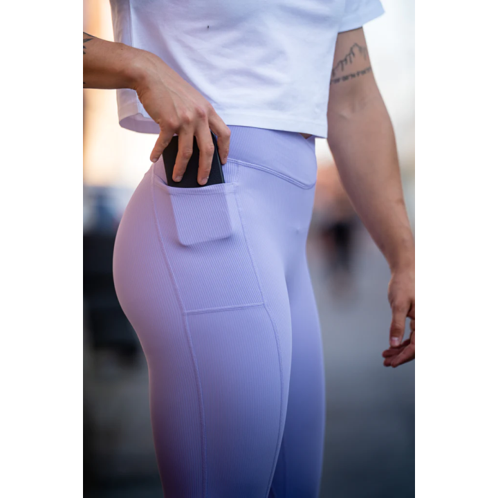 Legging Femme POCKET VICKY lilas | BARBELL REGIMENT — Violet · Taille L