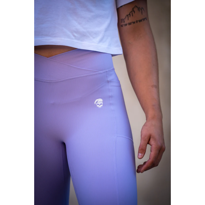 Legging Femme POCKET VICKY lilas | BARBELL REGIMENT — Violet · Taille L