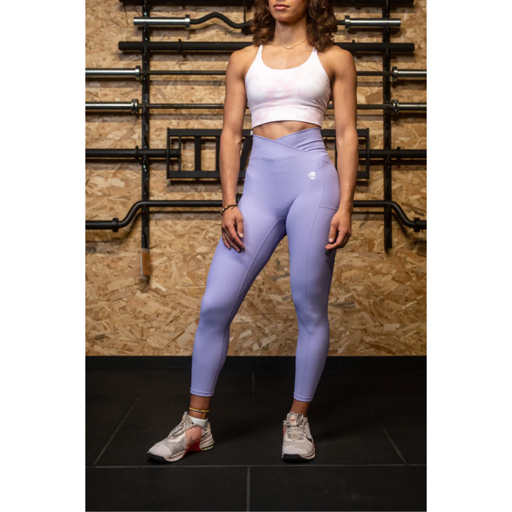 Legging Femme POCKET VICKY lilas | BARBELL REGIMENT — Violet · Taille L