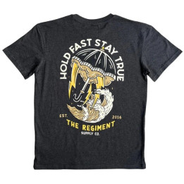 T-Shirt oversize T heavy unisexe noir HOLD FAST STAY TRUE | BARBELL REGIMENT — Noir · Taille XS