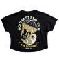 Crop oversize Tee HOLD FAST STAY TRUE noir | BARBELL REGIMENT — Noir · Taille XL