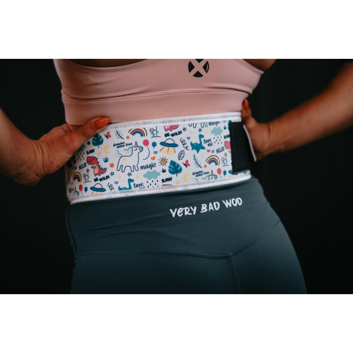Ceinture d'haltérophilie blanche MAGICAL WORLD | VERY BAD WOD — Blanc · Taille XXXS