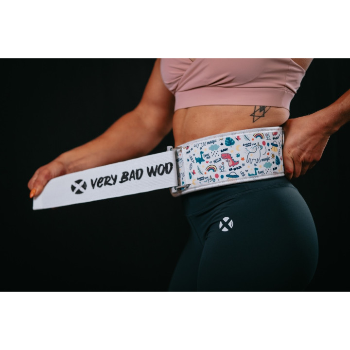 Ceinture d'haltérophilie blanche MAGICAL WORLD | VERY BAD WOD — Blanc · Taille XS