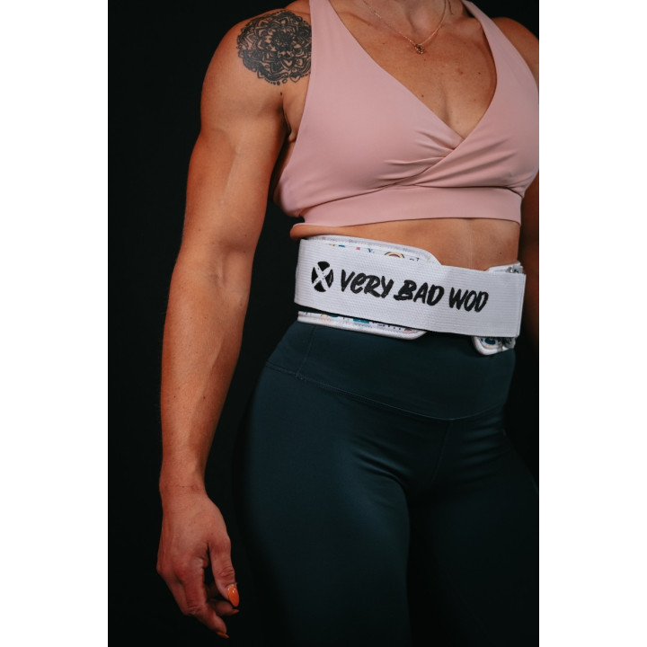 Ceinture d'haltérophilie blanche MAGICAL WORLD | VERY BAD WOD — Blanc · Taille XS
