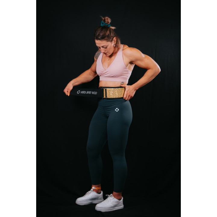 Ceinture d'haltérophilie dorée SUNSHINE | VERY BAD WOD — Or · Taille XXXS