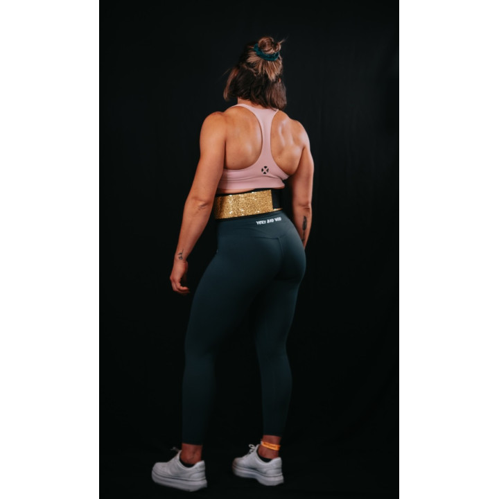 Ceinture d'haltérophilie dorée SUNSHINE | VERY BAD WOD — Or · Taille XXXS