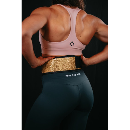 Ceinture d'haltérophilie dorée SUNSHINE | VERY BAD WOD — Or · Taille XXS