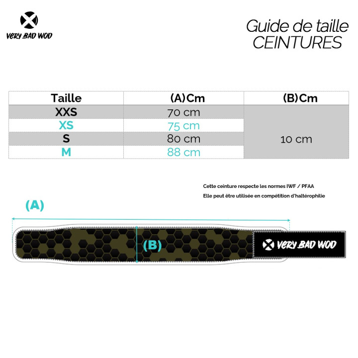 Ceinture d'haltérophilie verte ELEMENT | VERY BAD WOD — Vert · Taille XXS