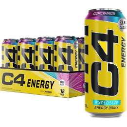 C4 Performance Energy - Cosmic Rainbow 12x500ml — COSMIC RAINBOW · Taille Pack de 12 Canettes