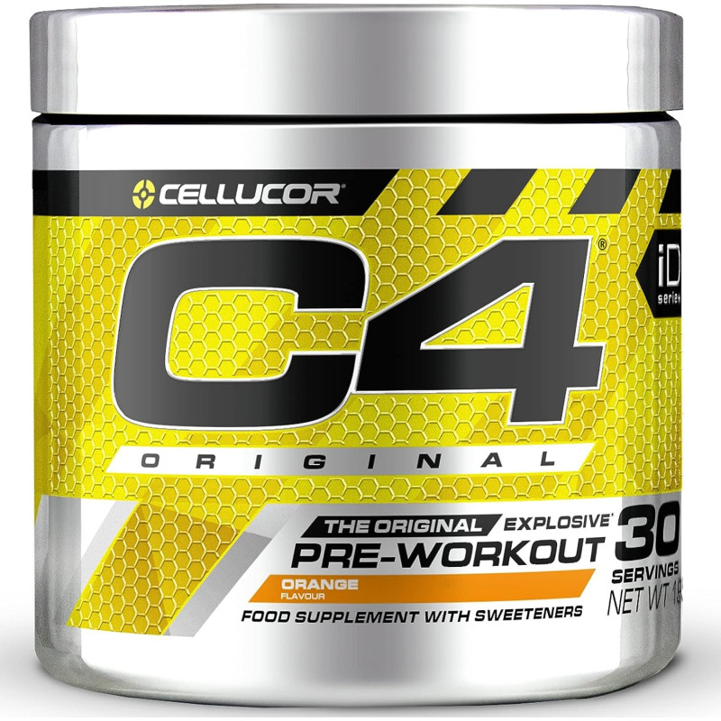 C4 Original Orange - Pré workout Cellucor 30 doses — ORANGE · Taille 198 Gr / 30 Doses