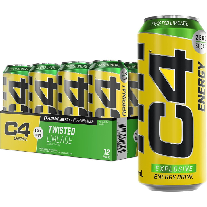 Cellucor C4 Performance Energy - Twistade Limade x12 — Twisted Limade · Taille Pack de 12 Canettes