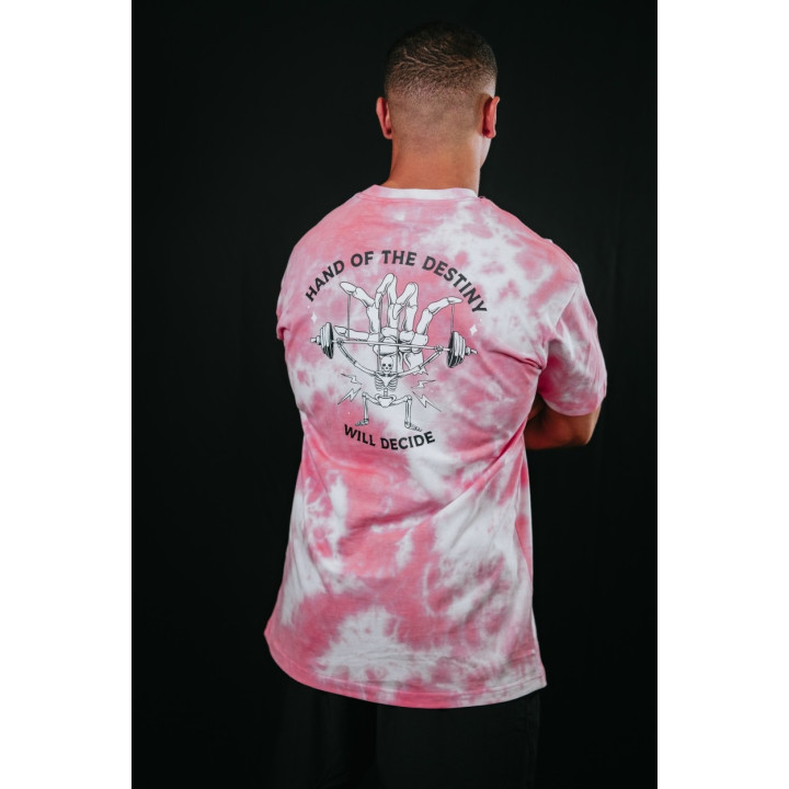 T-Shirt oversize unisexe rose TIE DYE HAND OF DESTINY | VERY BAD WOD — Rose · Taille L