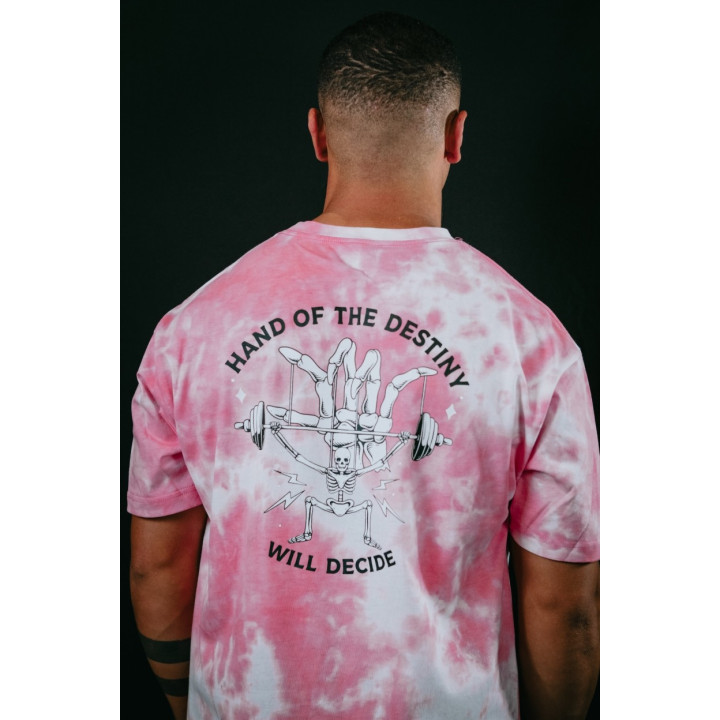 T-Shirt oversize unisexe rose TIE DYE HAND OF DESTINY | VERY BAD WOD — Rose · Taille L