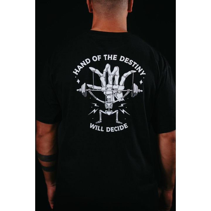 T-Shirt oversize unisexe noir HAND OF DESTINY | VERY BAD WOD — Noir · Taille XL