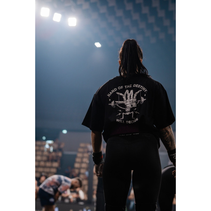 T-Shirt oversize unisexe noir HAND OF DESTINY | VERY BAD WOD — Noir · Taille XL