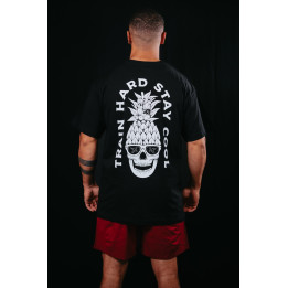 T-Shirt oversize unisexe noir TRAIN HARD STAY COOL | VERY BAD WOD — Noir · Taille L