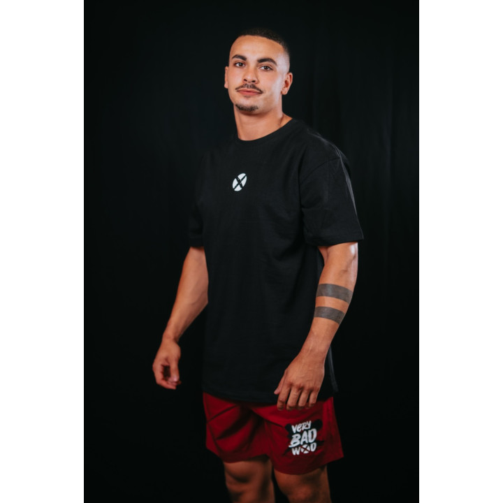 T-Shirt oversize unisexe noir TRAIN HARD STAY COOL | VERY BAD WOD — Noir · Taille L