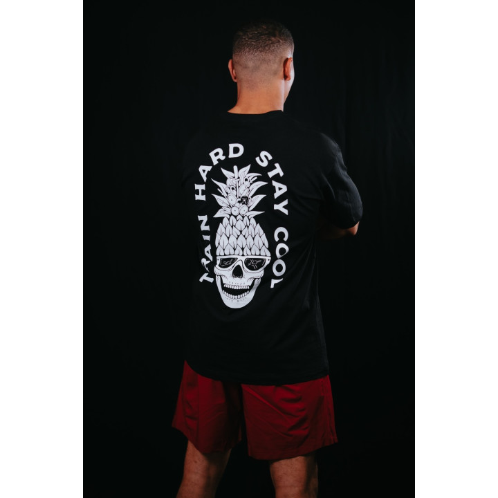 T-Shirt oversize unisexe noir TRAIN HARD STAY COOL | VERY BAD WOD — Noir · Taille L
