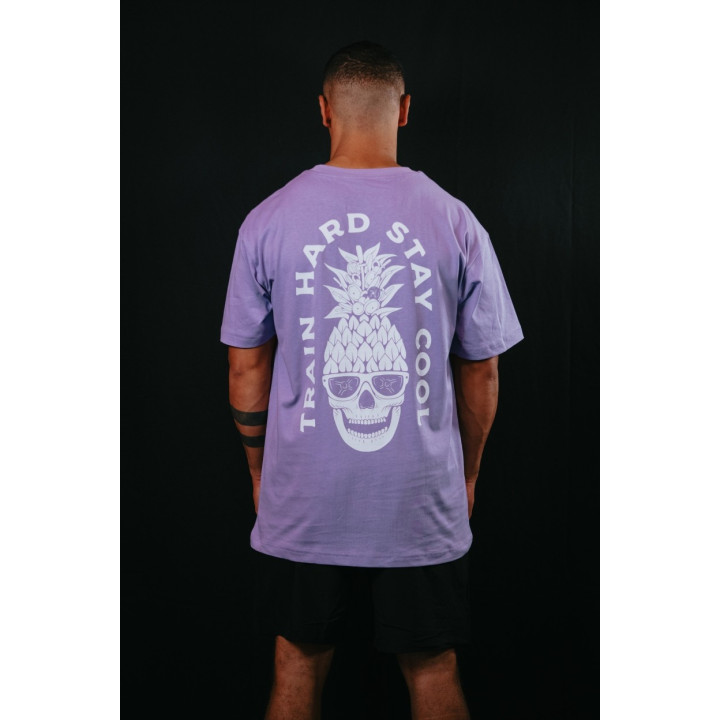 T-Shirt oversize unisexe violet TRAIN HARD STAY COOL | VERY BAD WOD — Violet · Taille XL