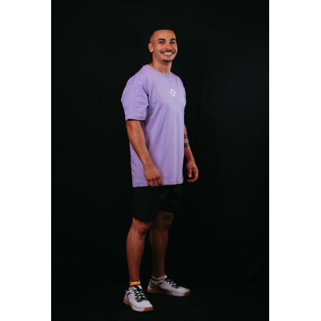 T-Shirt oversize unisexe violet TRAIN HARD STAY COOL | VERY BAD WOD — Violet · Taille XL