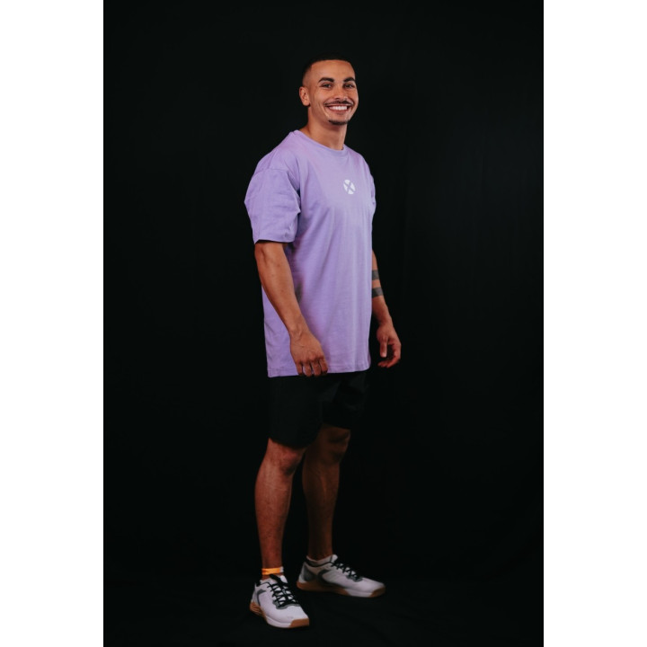 T-Shirt oversize unisexe violet TRAIN HARD STAY COOL | VERY BAD WOD — Violet · Taille XL