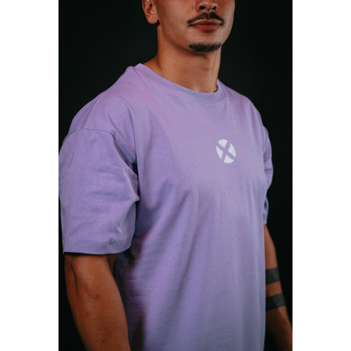 T-Shirt oversize unisexe violet TRAIN HARD STAY COOL | VERY BAD WOD — Violet · Taille XL