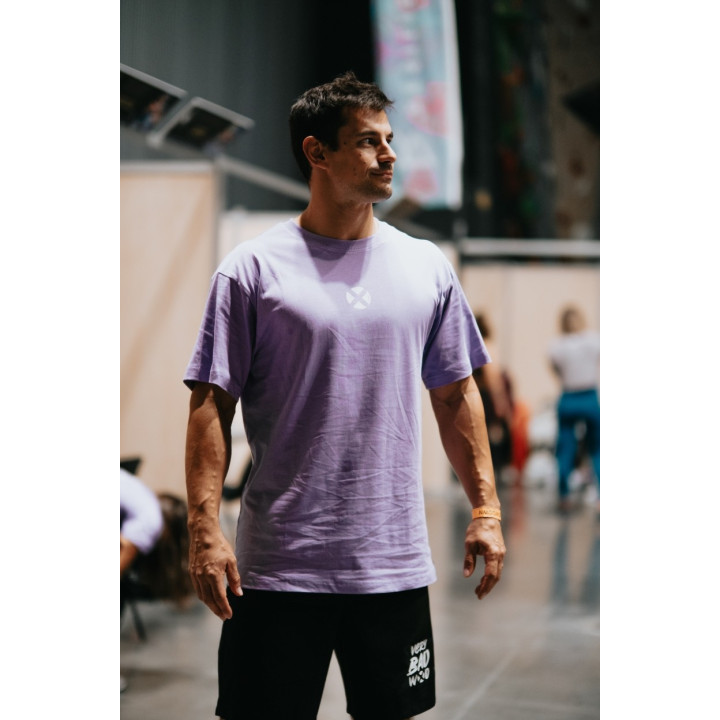 T-Shirt oversize unisexe violet TRAIN HARD STAY COOL | VERY BAD WOD — Violet · Taille XL