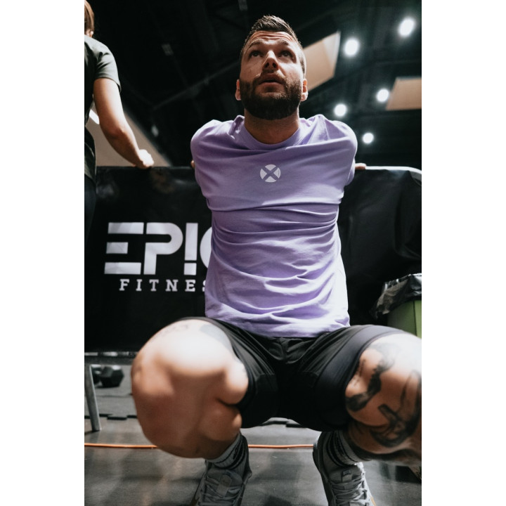 T-Shirt oversize unisexe violet TRAIN HARD STAY COOL | VERY BAD WOD — Violet · Taille XL