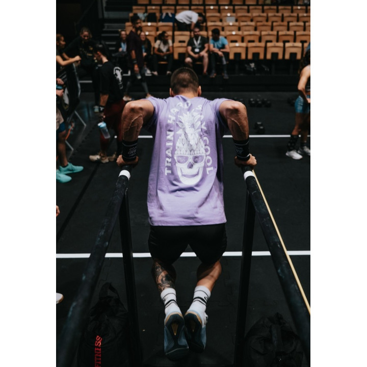 T-Shirt oversize unisexe violet TRAIN HARD STAY COOL | VERY BAD WOD — Violet · Taille XL