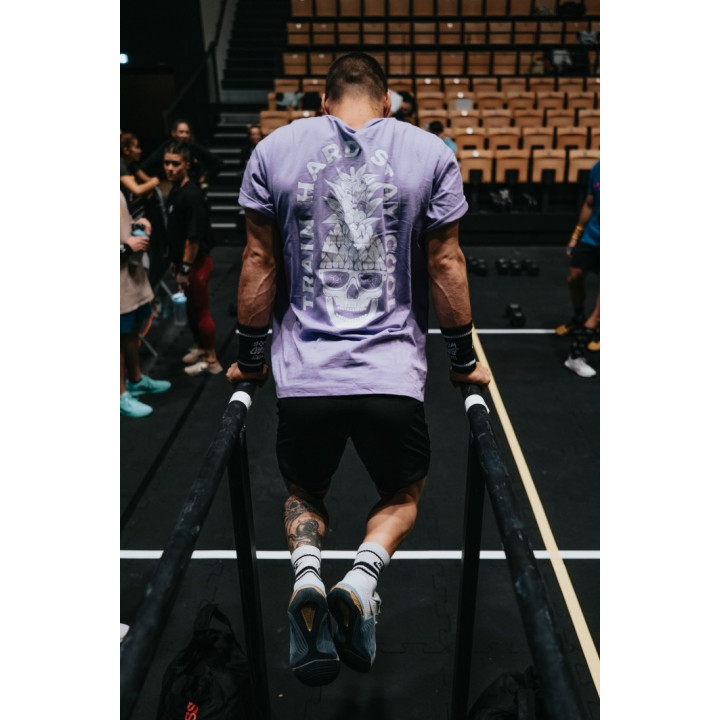 T-Shirt oversize unisexe violet TRAIN HARD STAY COOL | VERY BAD WOD — Violet · Taille XL