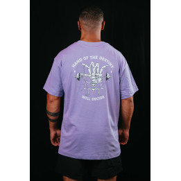 T-Shirt oversize unisexe violet HAND OF DESTINY | VERY BAD WOD — Violet · Taille XL