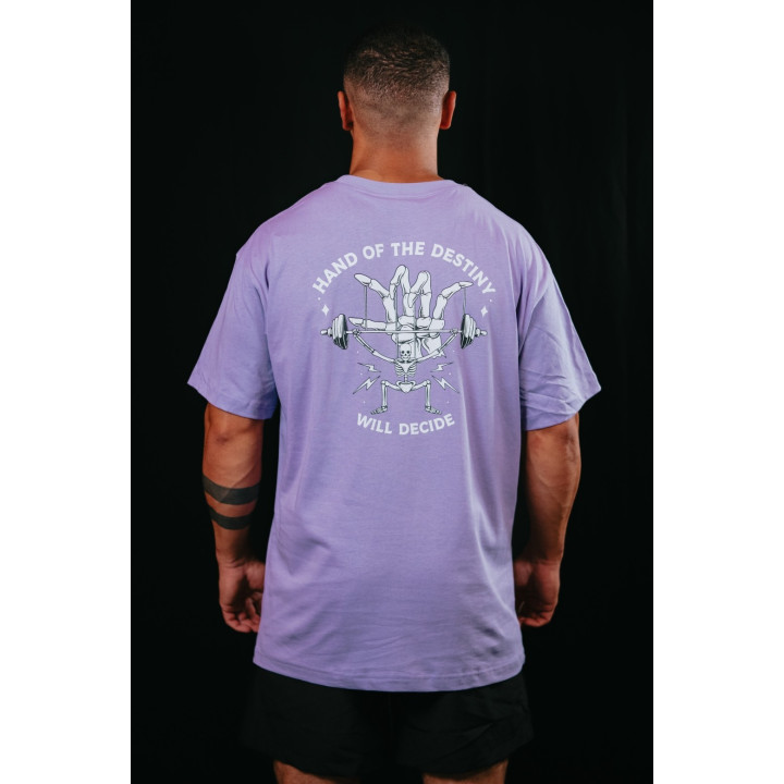 T-Shirt oversize unisexe violet HAND OF DESTINY | VERY BAD WOD — Violet · Taille XL