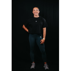 Crop top oversize noir TRAIN HARD STAY COOL | VERY BAD WOD — Noir · Taille TU