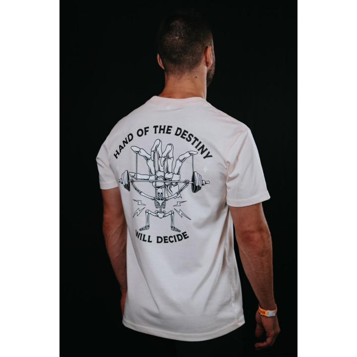 T-Shirt unisexe blanc ivoire HAND OF DESTINY | VERY BAD WOD — Blanc ivoire · Taille S
