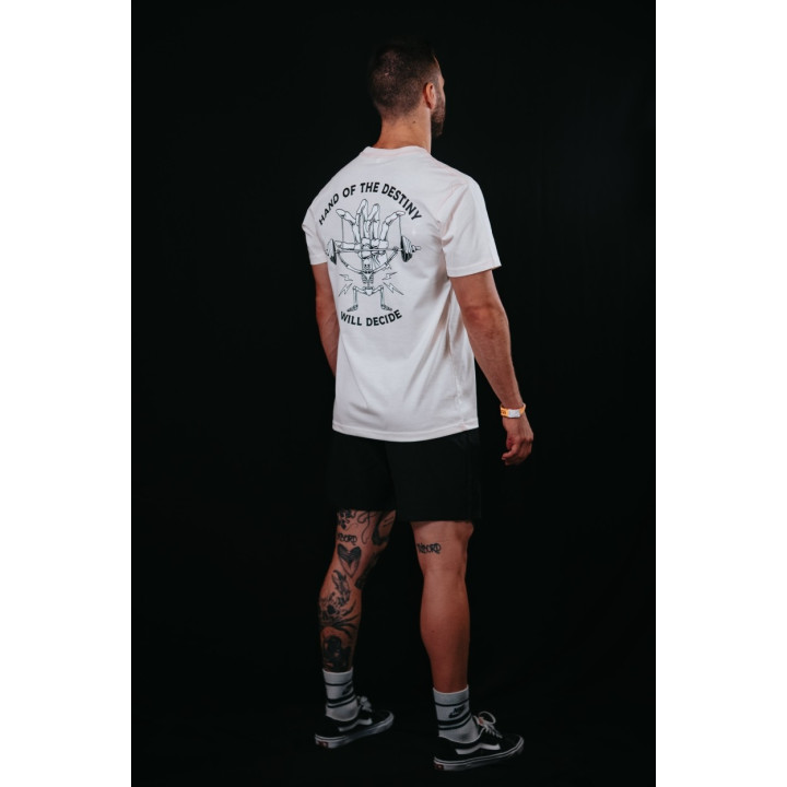 T-Shirt unisexe blanc ivoire HAND OF DESTINY | VERY BAD WOD — Blanc ivoire · Taille S