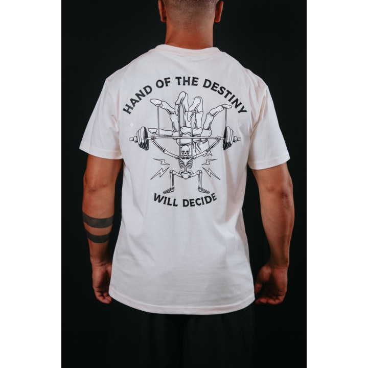 T-Shirt unisexe blanc ivoire HAND OF DESTINY | VERY BAD WOD — Blanc ivoire · Taille S