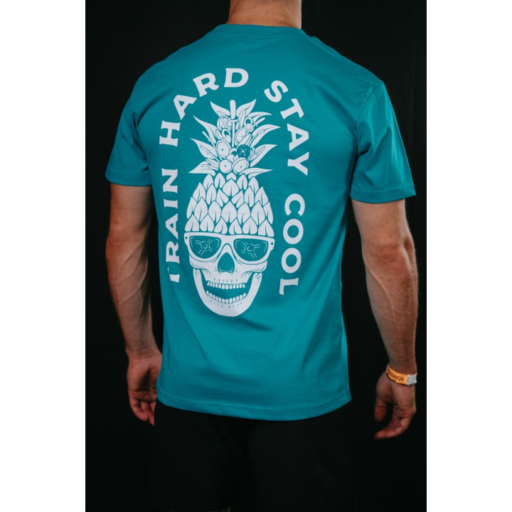 T-Shirt unisexe bleu TRAIN HARD STAY COOL | VERY BAD WOD — Bleu · Taille M